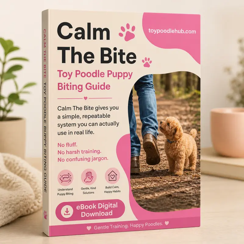 Calm The Bite Toy Poodle puppy biting guide cover