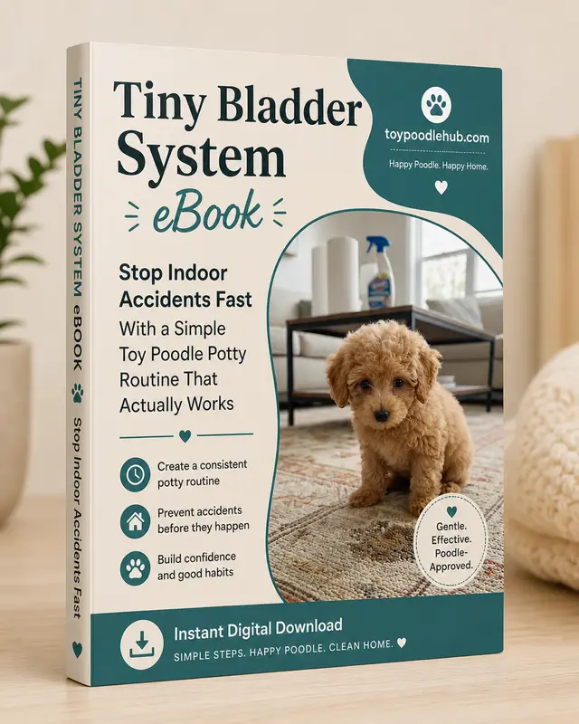 Tiny Bladder System Toy Poodle potty training guide cover