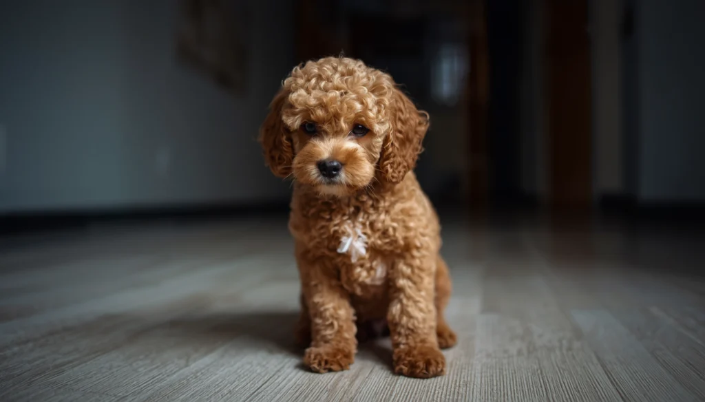 Toy Poodle gets upset when you pick up your keys