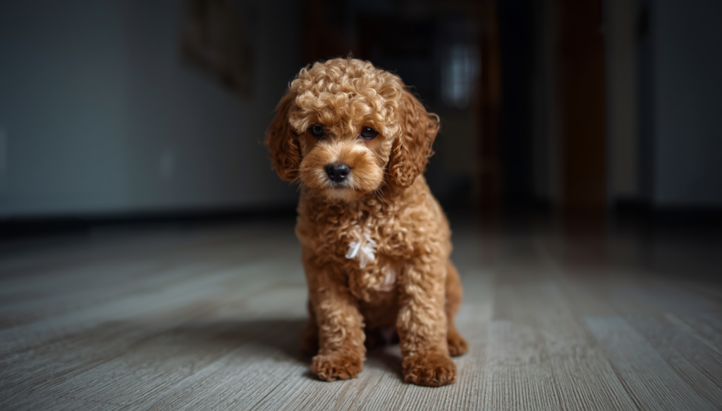 Toy Poodle gets upset when you pick up your keys