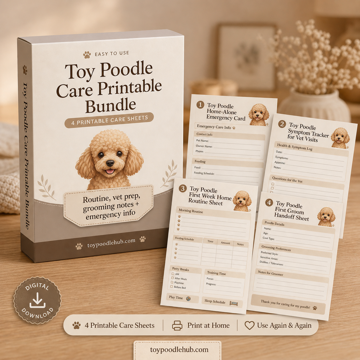 Toy Poodle Calm Home Bundle