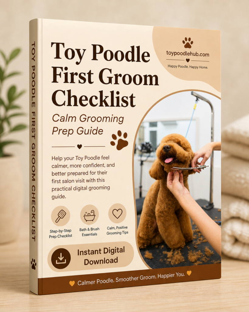 Toy Poodle First Groom Checklist Calm Grooming Prep Guide