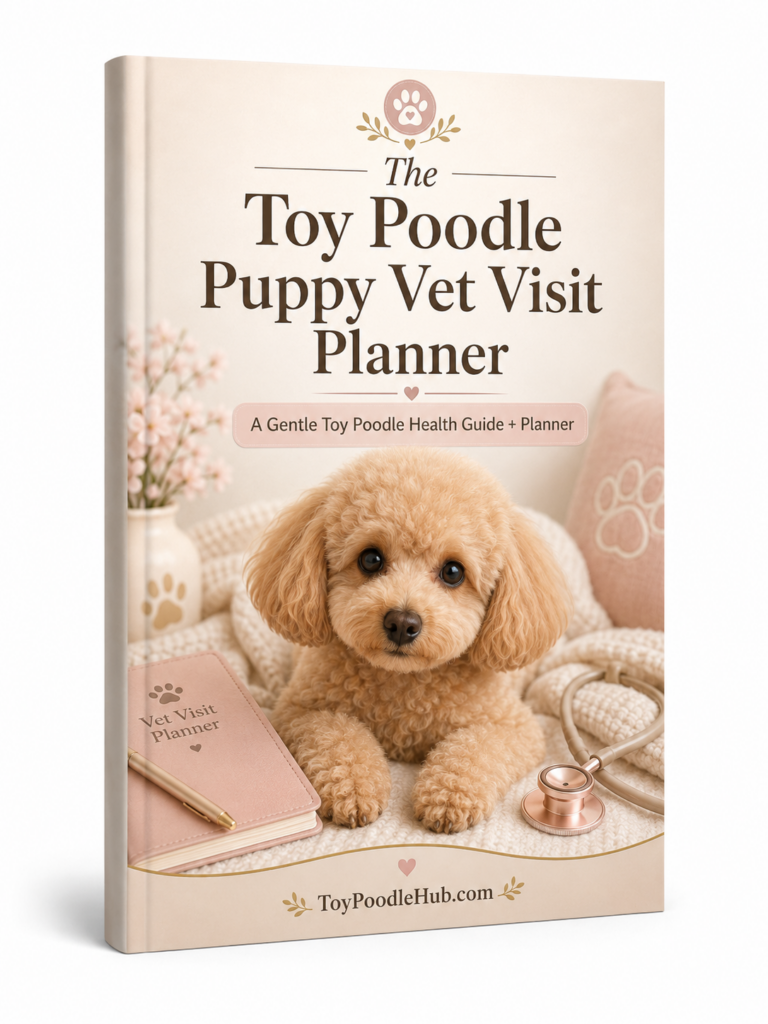 Toy poodle puppy vet visit planner