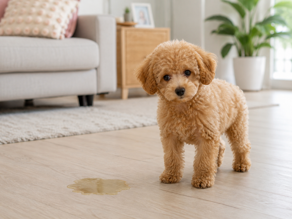 toy poodle accident indoors
